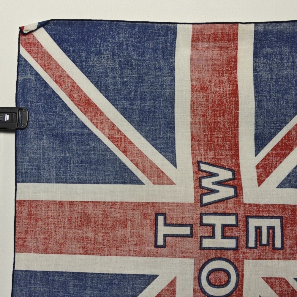 THE WHO Band Tour 1982 VINTAGE ‘82 Souvenir British Union Jack Logo Bandana - Picture 14 of 15